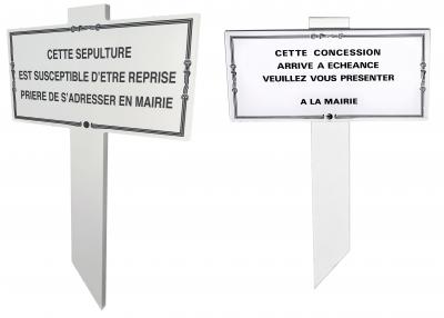 Plaques de concession