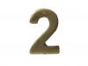 Chiffre 2 Bronze (Agrafe ordonnance)