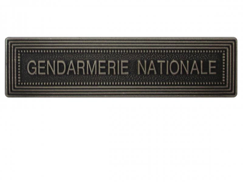 Gendarmerie Nationale Argent (Agrafe ordonnance)