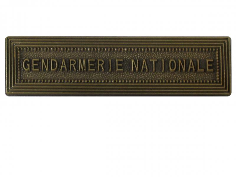 Gendarmerie Nationale Argent (Agrafe ordonnance)