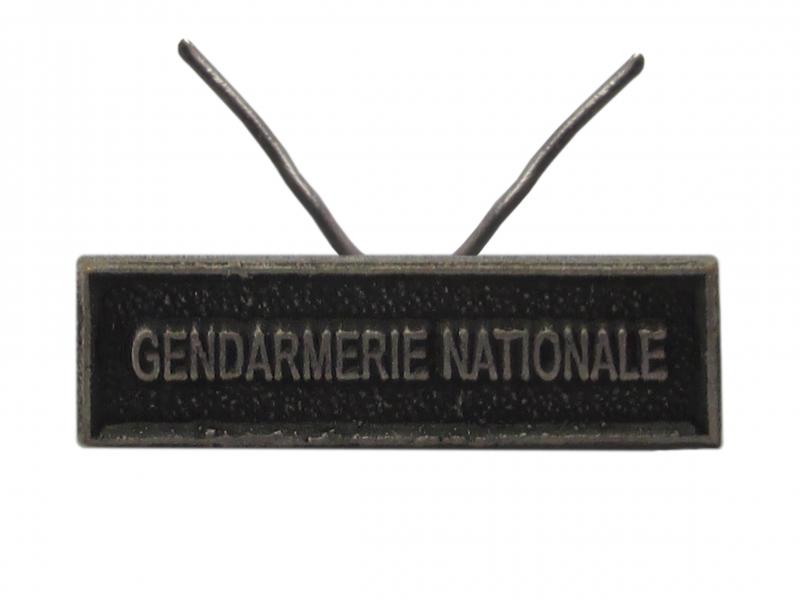 Gendarmerie Nationale Argent (Agrafe réduction)