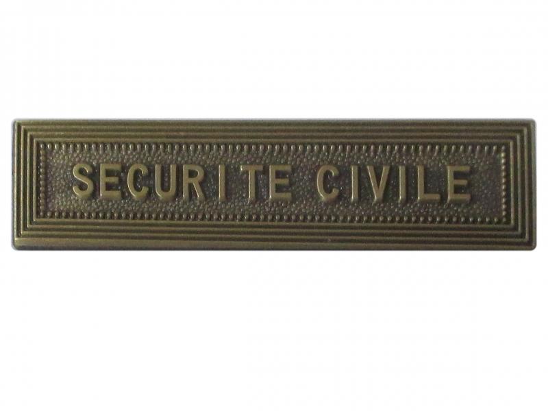 Sécurité Civile (bronze agrafe ordonnance)