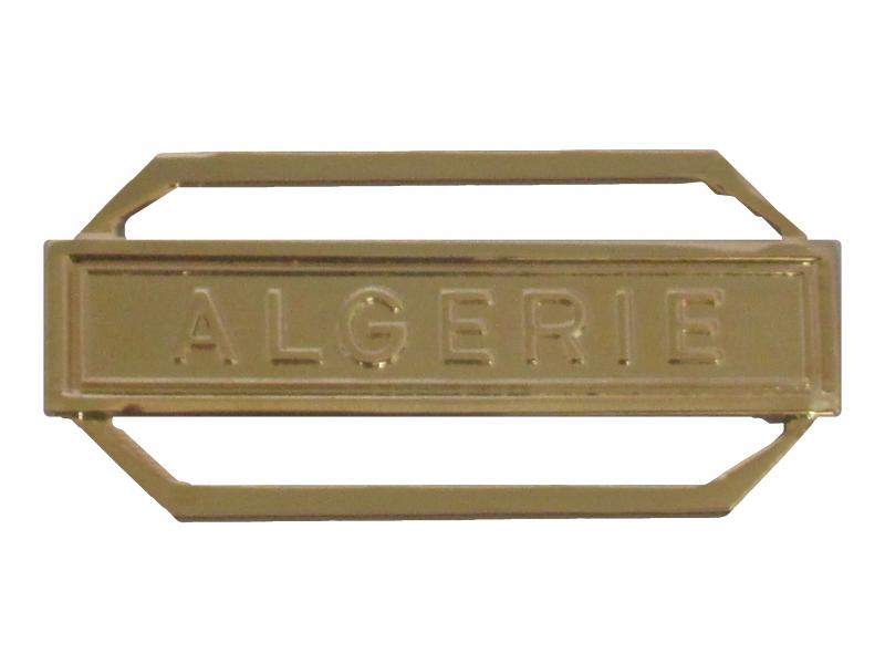 Algérie plate (Agrafe ordonnance or)