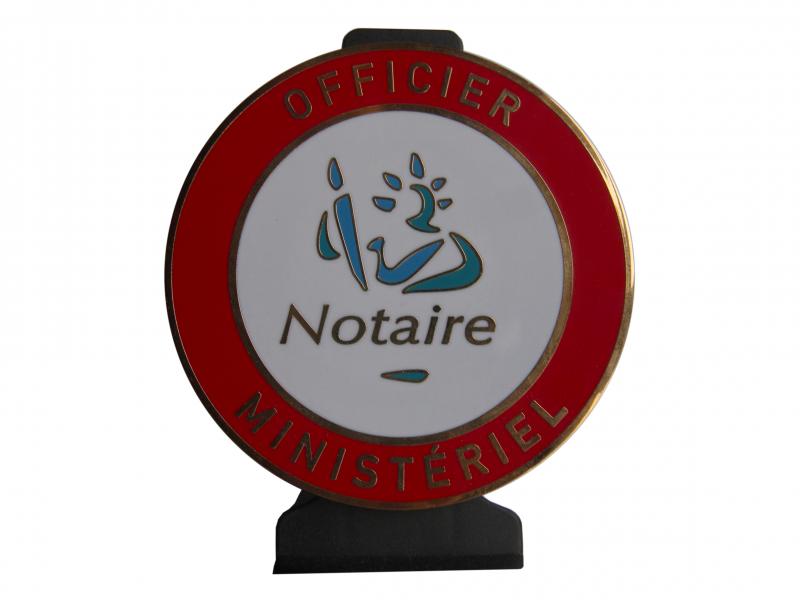 Cocarde métallique Officielle NOTAIRE