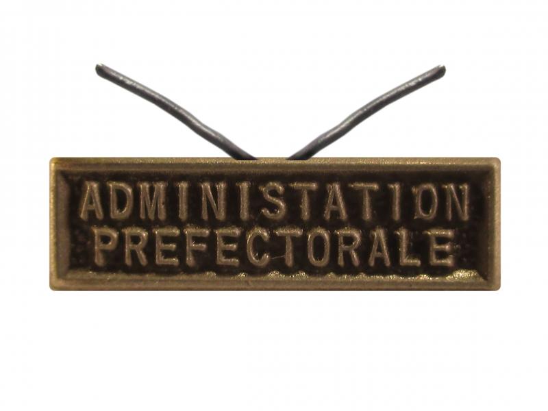 Administration Préfectorale (argent agrafe réduction)