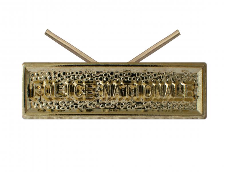 Police Nationale (or agrafe réduction)