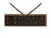 Acte de Courage et Dévouement (bronze agrafe réduction)