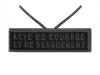Acte de Courage et Dévouement (argent agrafe réduction)