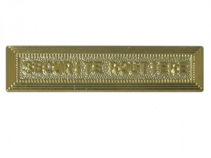 Sécurité Routière (or agrafe ordonnance)