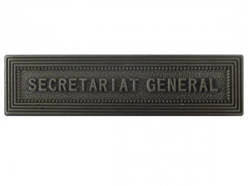 Secrétariat Général (argent agrafe ordonnance)