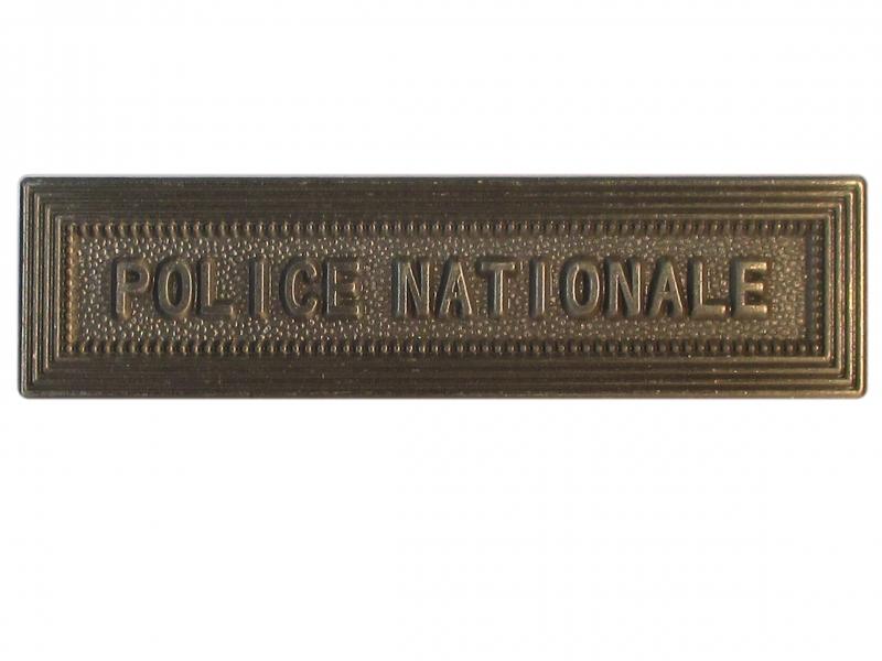 Police Nationale (argent agrafe ordonnance)