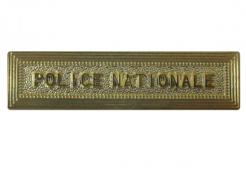 Police Nationale (or agrafe ordonnance)