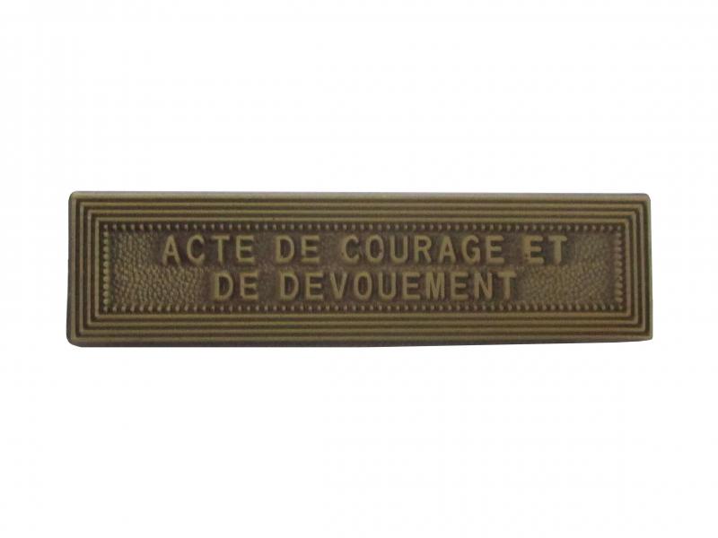 Acte de Courage et Dévouement Bronze (agrafe ordonnance)