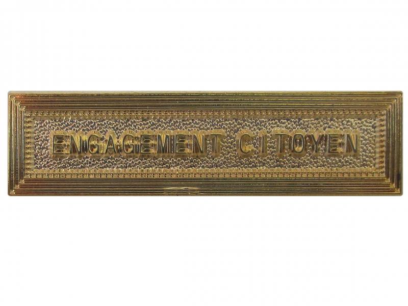 Engagement Citoyen (or agrafe ordonnance)