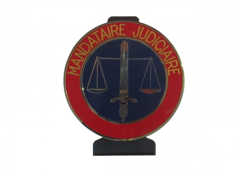 Mandataire Judiciaire - Plaque de fonction 
