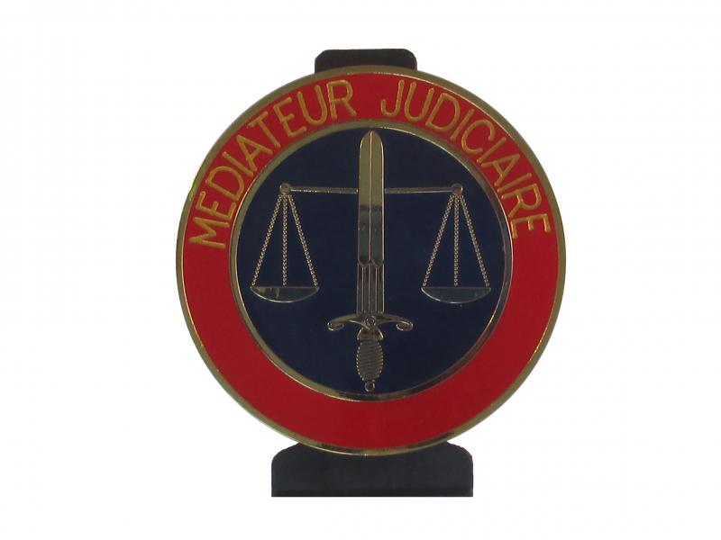 Médiateur Judiciaire - Plaque de fonction 