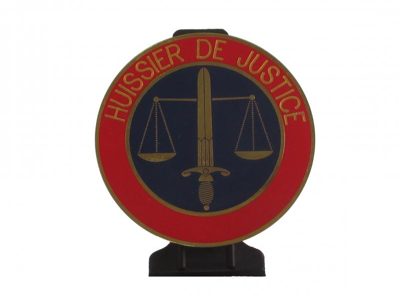 Huissier de Justice - Plaque de fonction 
