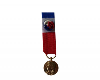 Ruban pour médaille du travail MINIATURE FRANCE NEUF. 20 années de service 