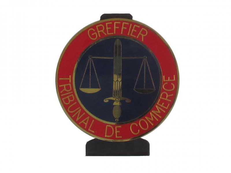 Greffier Tribunal de Commerce - Plaque de fonction 