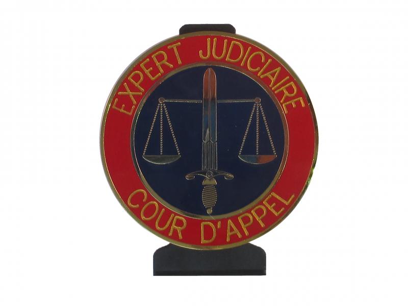 Expert Judiciaire Cour d'Appel - Plaque de fonction 