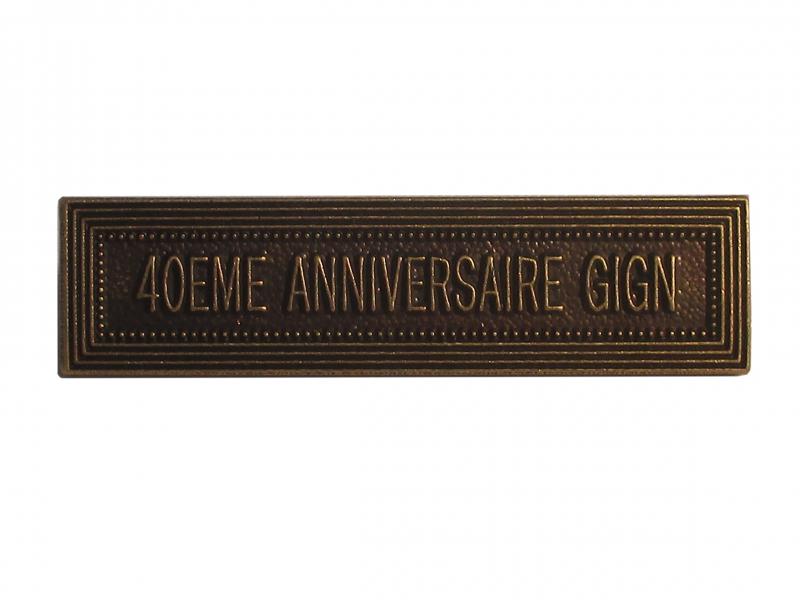 40EME Anniversaire GIGN Bronze (Agrafe Ordonnance)