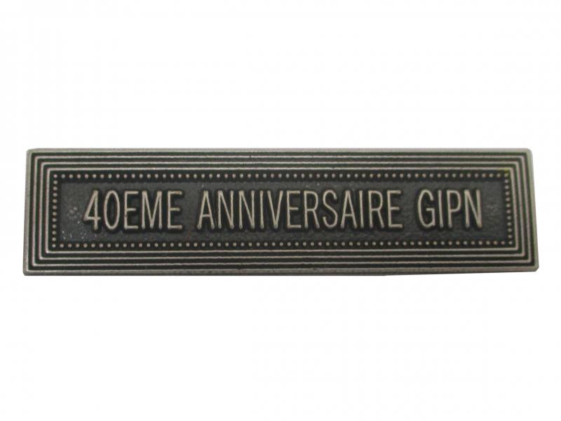 40EME Anniversaire GIPN Argent (Agrafe Ordonnance)