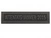 Attentats Janvier 2015 Argent (Agrafe Ordonnance)