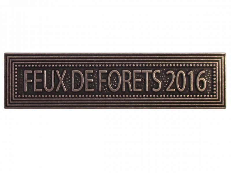 Feux de Forêts 2016 Argent (Agrafe Ordonnance)
