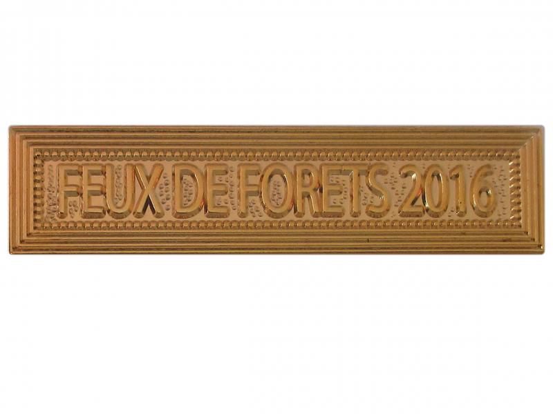 Feux de Forêts 2016 Or (Agrafe Ordonnance)