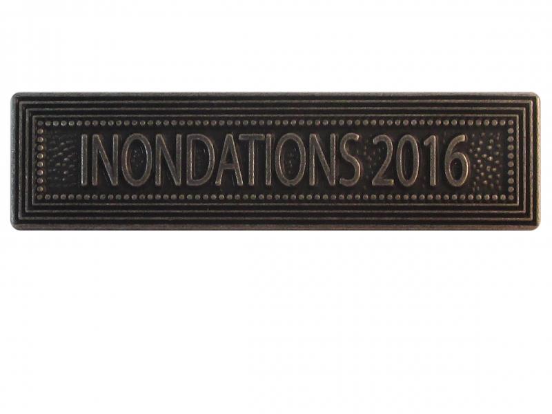 Inondations 2016 Argent (Agrafe Ordonnance)