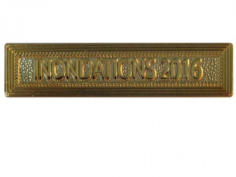 Inondations 2016 Or (Agrafe Ordonnance)