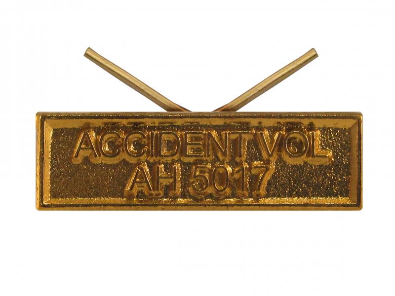 Accident Vol AH 5017 Or (Agrafe Réduction)