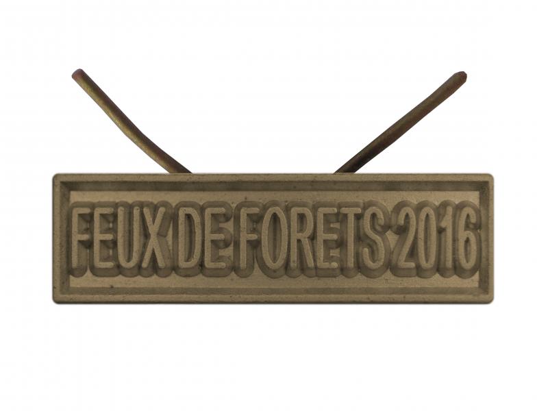 Feux de Forêts 2016 Bronze (Agrafe Réduction)