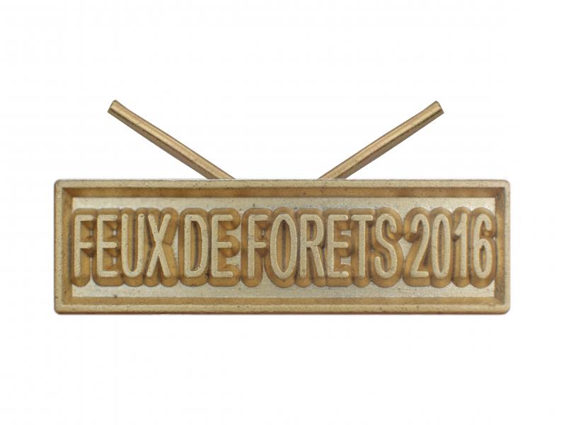 Feux de Forêts 2016 Or (Agrafe Réduction)