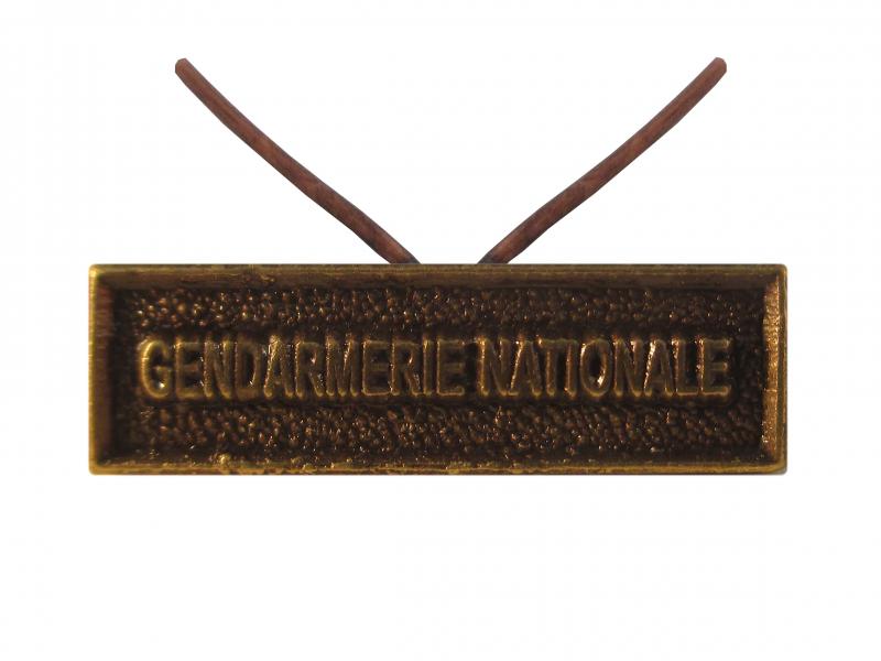 Gendarmerie Nationale Bronze (Agrafe Réduction)