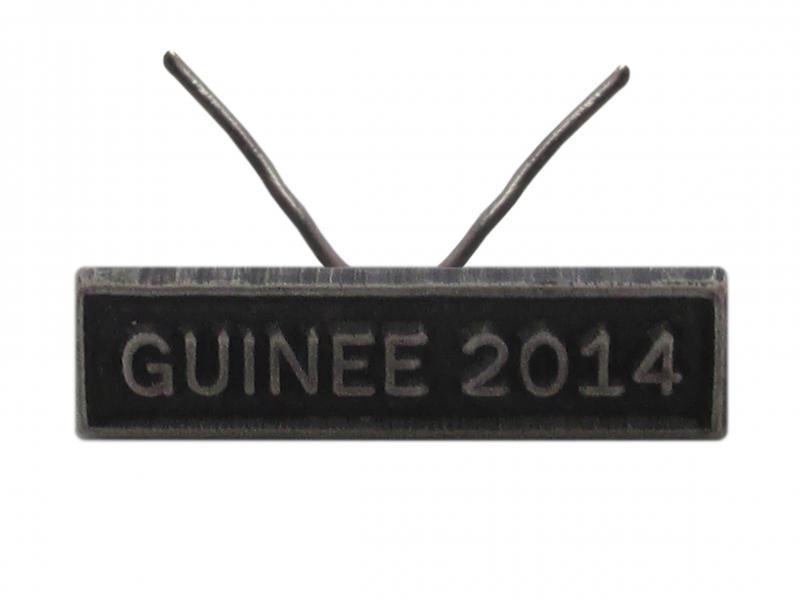 Guinée 2014 Argent (Agrafe Réduction)
