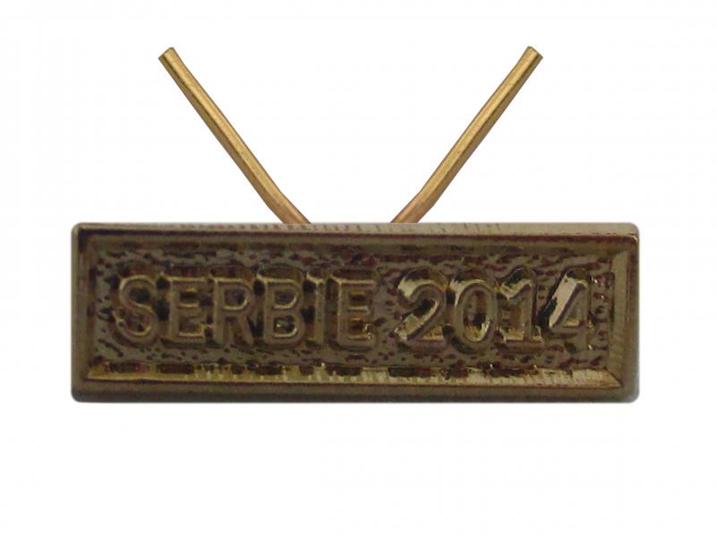 Serbie 2014 Or (Agrafe Réduction)