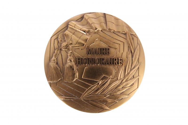 Maire Honoraire - Médaille événementielle avec gravure
