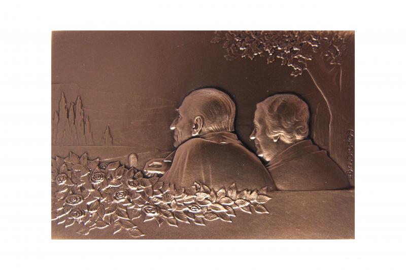 Noces d'Or - Médaille événementielle avec gravure
