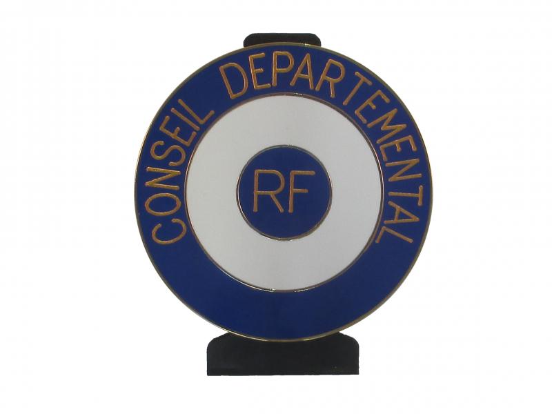 Conseil Départemental - Plaque de Fonction