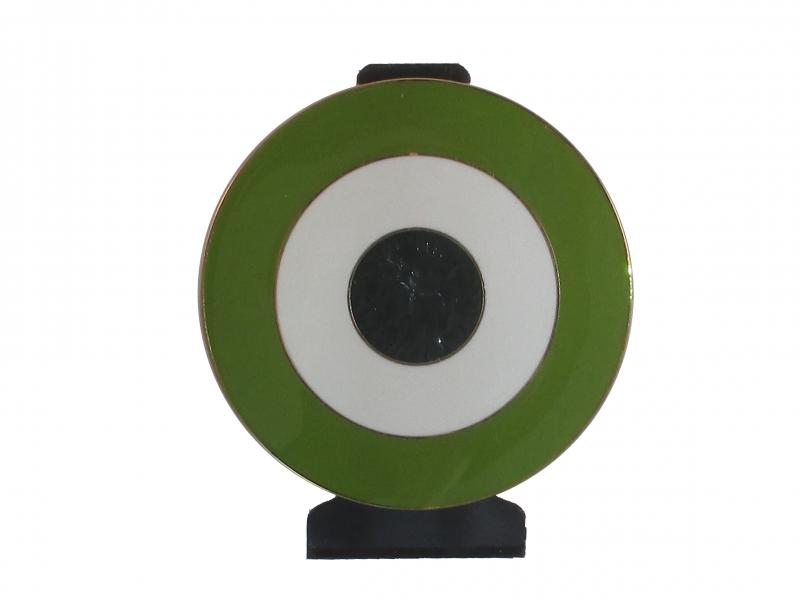 Neutre Vert Foncé Blanc Vert Clair - Cocarde Métallique