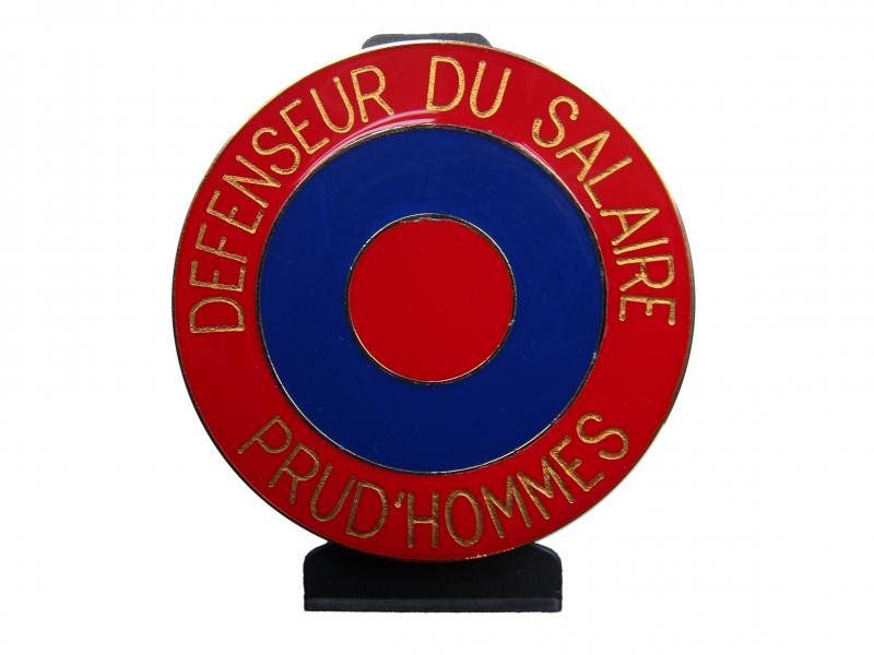 Défenseur du Salaire Prud'hommes - Cocarde Métallique