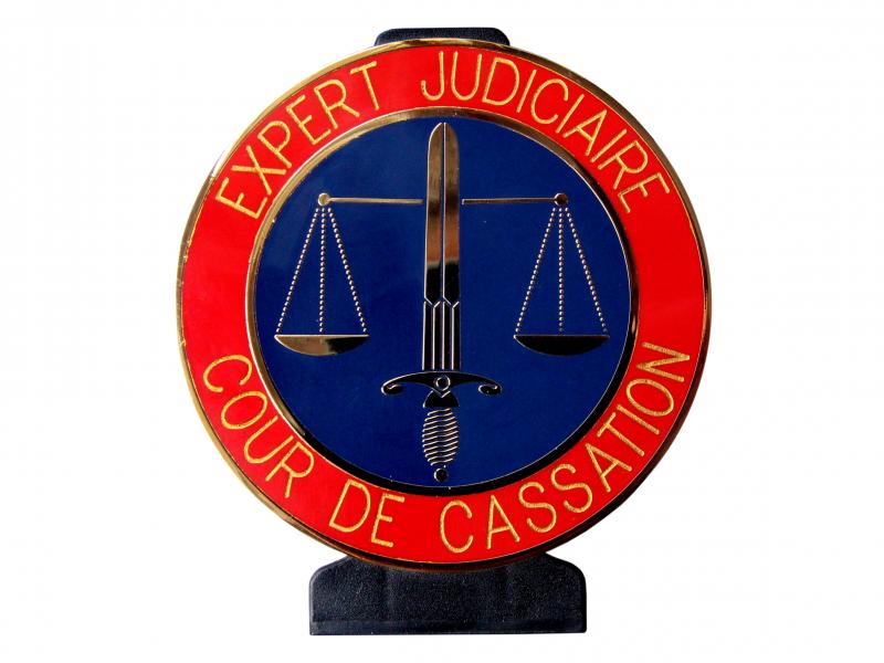 Expert Judiciaire Cour de Cassation - Plaque de Fonction