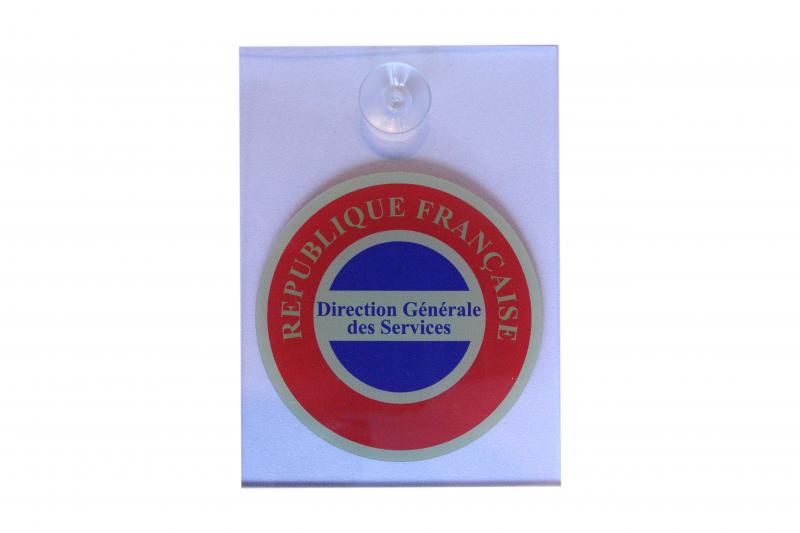 Direction Générale des Services - Plaque de Fonction Plexiglas