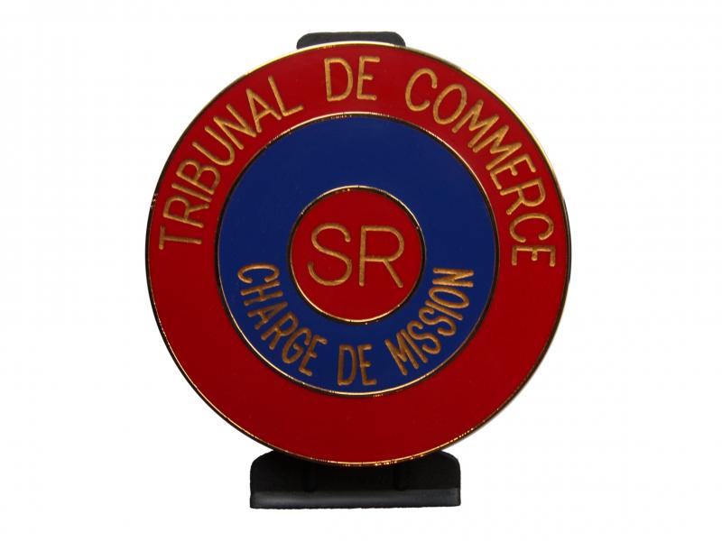 Tribunal de Commerce Chargé de Mission - Plaque de Fonction