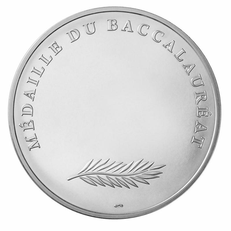 Médaille Baccalauréat bronze argenté 