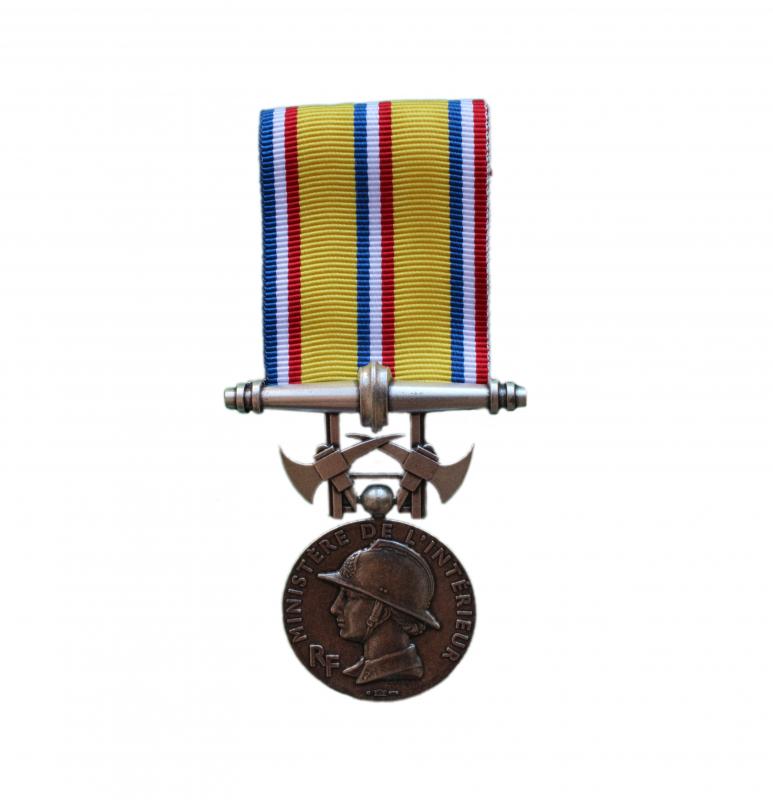 Honneur Sapeurs Pompiers Monnaie de Paris Grade Argent 20 ans Ordonnance