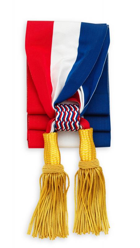 Écharpe Tricolore Maire - Glands Longs - modèle 