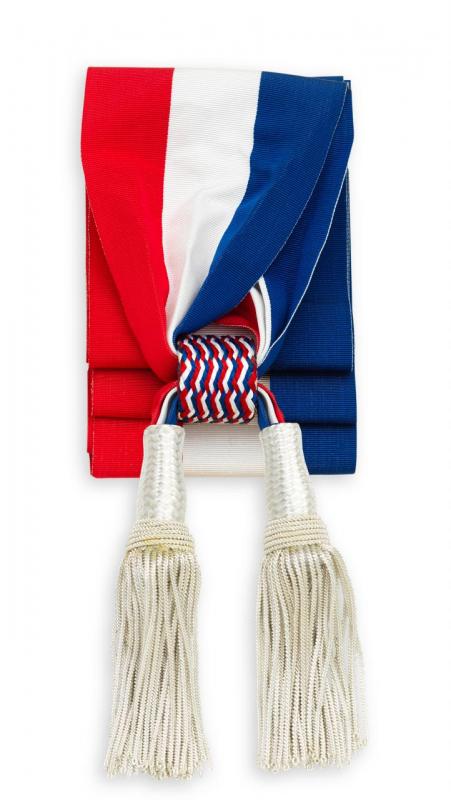 Écharpe Tricolore Maire Adjoint - Glands Longs - modèle 