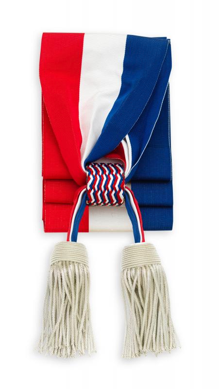 Écharpe Tricolore Maire Adjoint - Glands Courts - modèle 